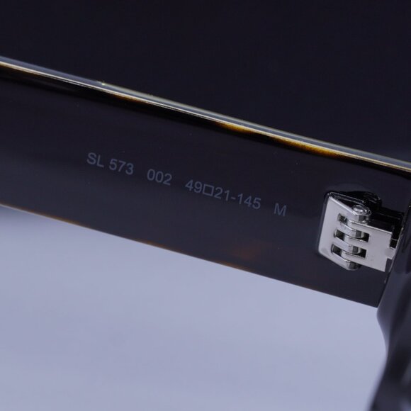 Saint Laurent SL573 002 Square Sunglasses – Dark Havana/Grey - Picture 7 of 11